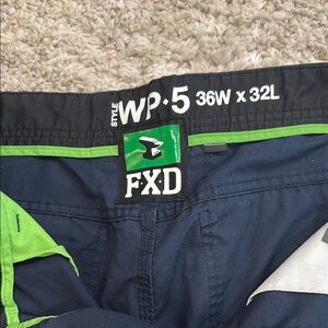5.11 Tactical Navy Work Pants with Lime Accent